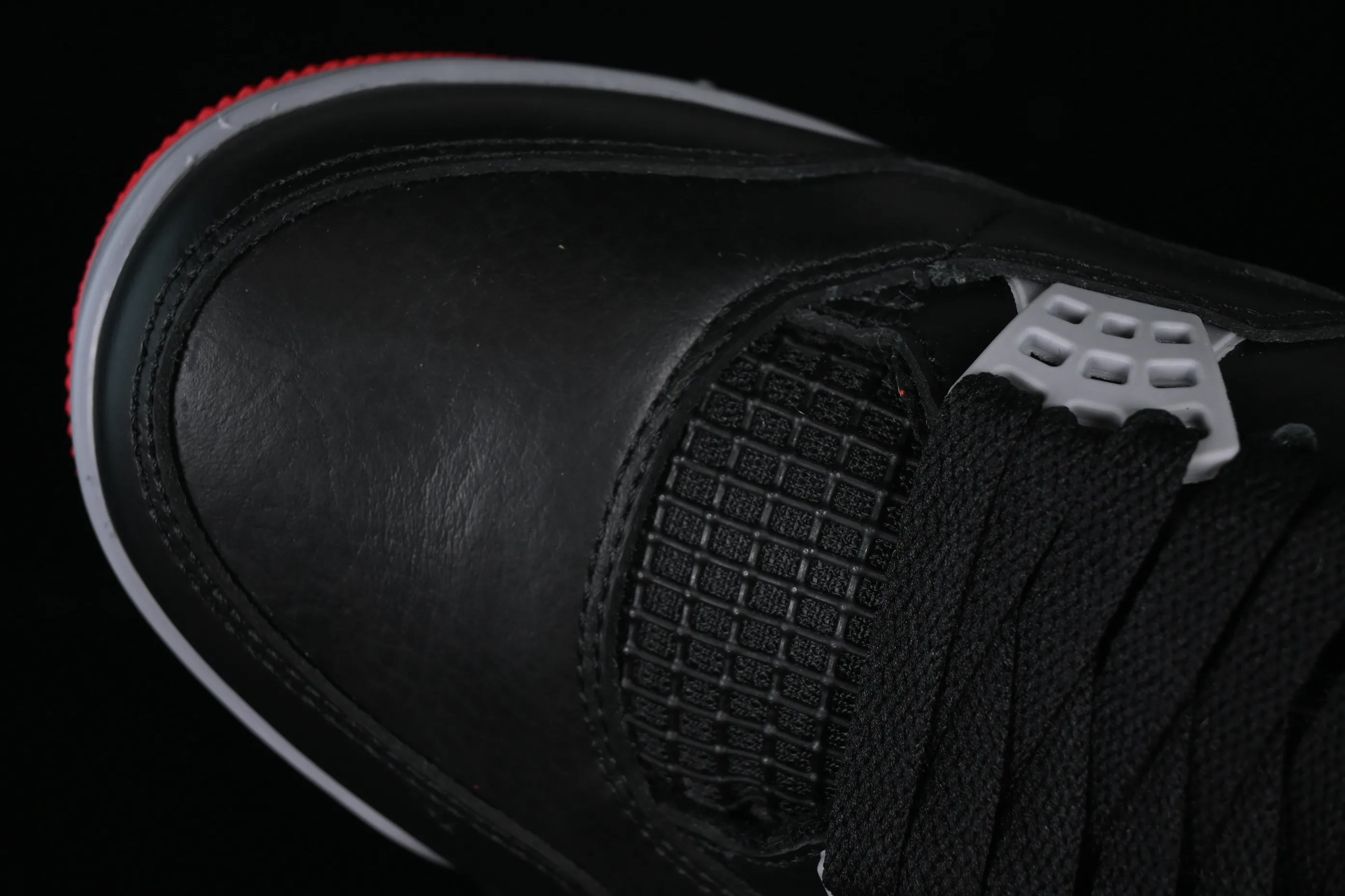 All categories Air Jordan Jordan series basketball shoes Air Jordan 4 P version Air Jordan 4 Retro "Bred Reimagined" AJ4 Joe 4 black red FV5029-006
